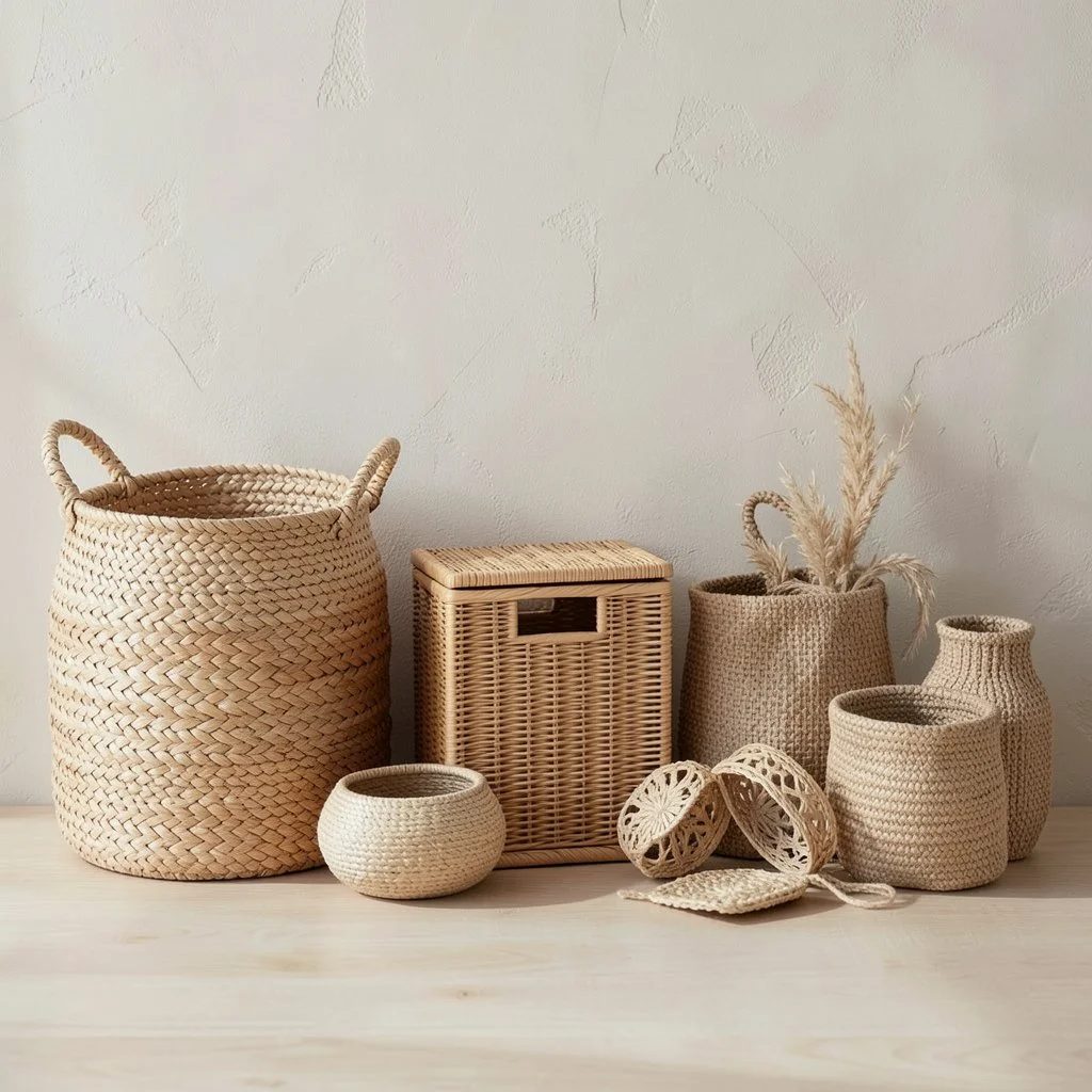 Studio shelves with handmade pieces